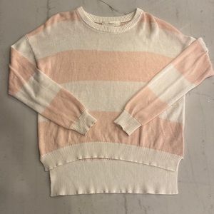 Forever 21 striped pink sweater